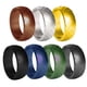 thumbnail image 2 of 7 Piezas Anillos de silicona Anillos para hombres Anillos deportivos Anillos para exteriores Talla 13, 2 of 5