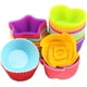 thumbnail image 3 of Juego de 10 moldes de silicona reutilizables y antiadherentes para magdalenas y muffins (colores aleatorios) (forma de estrella), 3 of 4