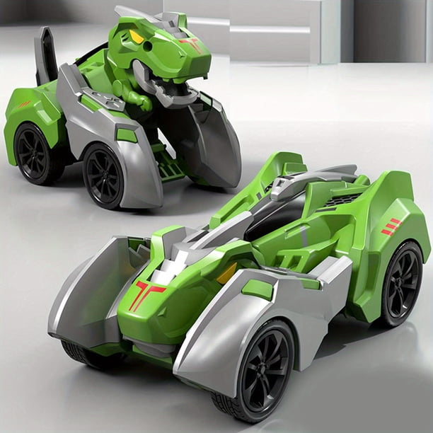 Transforming Dinosaur Car Toys, 2 In 1 Automatic Dinosaur Transform Car Toy, Dinosaur Transformer Toy For Kids