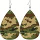 thumbnail image 1 of Bohemian Pattern Leather Earring Teardrop PU Dangle Party Earrings For Women Girls, 1 of 5