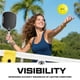 thumbnail image 4 of Pelotas de pickleball Srikel, paquete de 12, para exterior, 40 orificios, duraderas, amarillas, 4 of 9