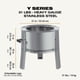 thumbnail image 2 of Brasero sin humo Breeo Serie Y de acero inoxidable, 53 cm, 14 kg, 2 of 9