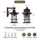 thumbnail image 2 of Luminaria de pared MICSIU 25 cm bronce cepillado – paquete de 2, 2 of 6