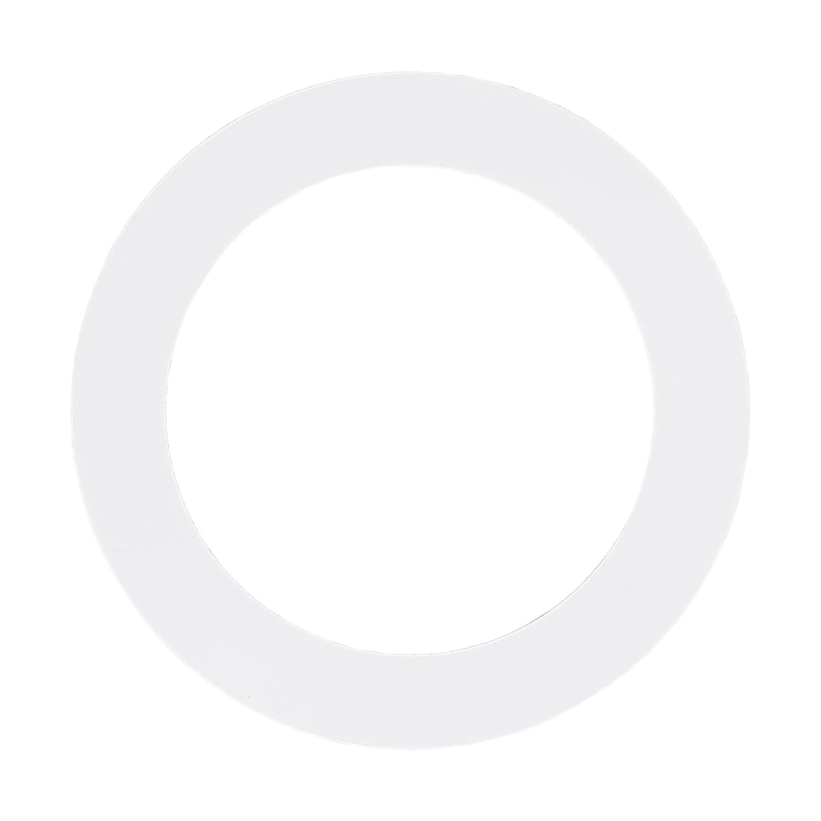 Magideal - Anillo Protector De Orificio De Puerto Inferior De Bombo, Accesorios De Tambor, Anillo Protector De Almohadilla Antideslizante Profesional Práctico Y Blanco