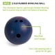 thumbnail image 2 of Bola de boliche Champion Sports, de goma, 1,1 kg, 2 of 8