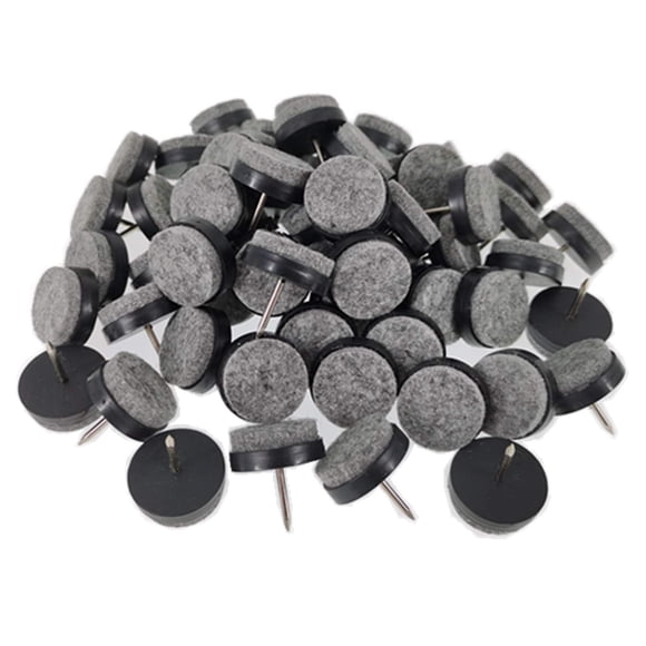 Deslizadores de fieltro para muebles ALIMITOPIA, 40 piezas, 24 mm, con clavo