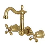 Grifo De Baño Kingston Brass Ks1227Ax Para Montaje En Pared, 8 Pulgadas