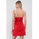 thumbnail image 4 of Vestido Mini Ajustado con Escote Cuadrado, sin Mangas y Tirantes con Cordones, 4 of 5