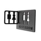 thumbnail image 5 of Señal De Baño Con Símbolo De Inodoro, Señalización De Puerta De Baño 3D Para Tienda, Iglesia, Hotel, 5 of 5