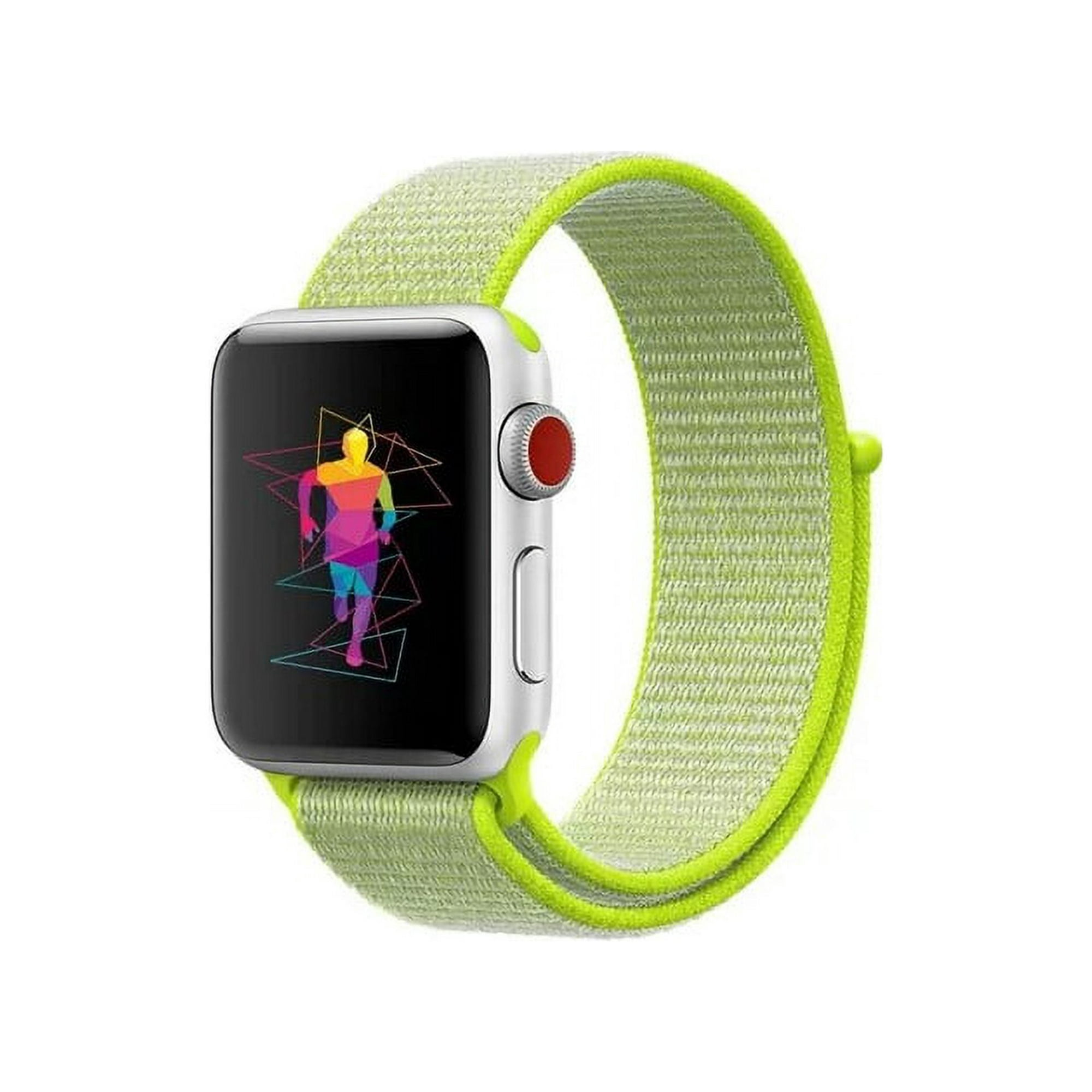 Genérico - Correa Nylon Compatible Iwatch Apple Watch 38/40/41mm Verde