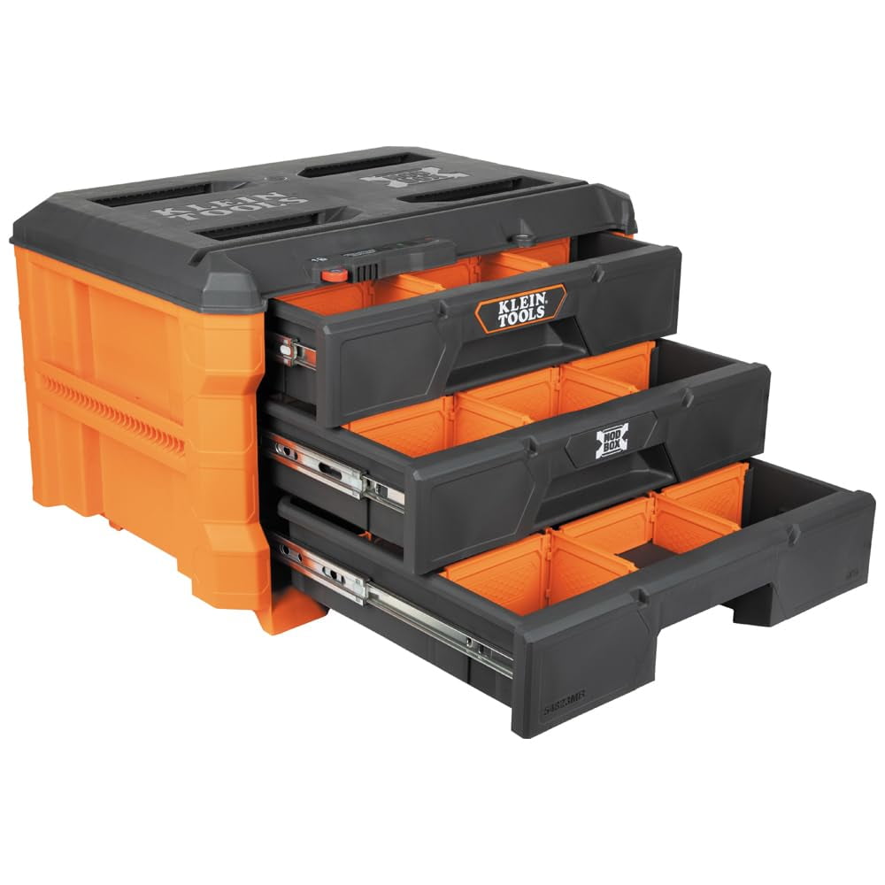 Caja De Herramientas Klein Tools 54823 Mb Modbox De 3 Cajones Con 24 Divisores