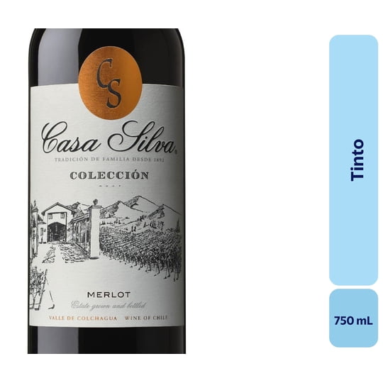 Vino Tinto Botella 750 mL Casa Silva