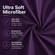 thumbnail image 4 of Funda para almohada corporal EVOLIVE 53 × 137 cm Microfibra Morado con Cremallera Oculta, 4 of 9