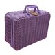 thumbnail image 3 of Maleta Tejida Con Asa Maleta De Picnic Portátil Para Salidas A Casa Escritorio Violeta S, 3 of 5