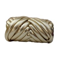 Bothyi - Hilo Grueso De 15 M De Largo, Tejido A Mano, 500 G, Para Cestas, Mantas, Macramé, Color Champán