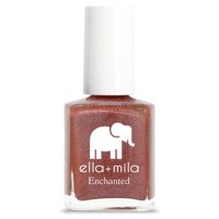 Esmalte De Uñas Ella+Mila Quick Dry, Holográfico De Larga Duración, Rojo Y Naranja