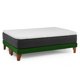 thumbnail image 3 of Cama Europea New Top Colchon Resortes 23 Cm 2 Plazas Base Dividida Tela Velvet Verde, 3 of 8