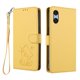 thumbnail image 1 of Funda Volteable con Diseño de Gato para Sony Xperia 10 VI, Amarillo, 1 of 6
