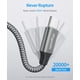 thumbnail image 5 of Cable de carga etguuds USB-A a USB-C, paquete de 5 unidades, para iPhone, color gris, 5 of 8