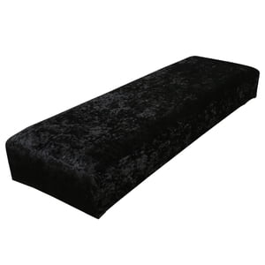 Magideal - Funda Para Banco De Comedor, Fundas Elásticas Extraíbles, Funda De Asiento Elástica, Funda De Cojín Para Banco De Piano Para Cocina, Dormitorio, Decor , Negro