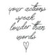 thumbnail image 1 of Decomural Actions Speak Louder Inspirational WS-35763, 1 of 2