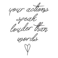 Rienda Libre Graphics - Decomural Actions Speak Louder Inspirational Ws-35763