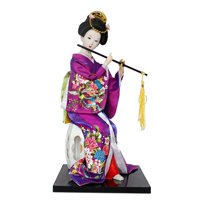 Bothyi - Figura Coleccionable De Muñeca Geisha Japonesa De 12 Pulgadas Para Decoración Del Hogar, Color Morado