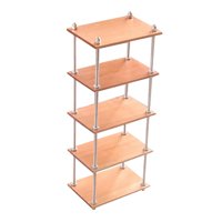 Bothyi - Adornos Multicapa De Estantería 1:6 Para Casa De Muñecas, Materiales De Bricolaje, 5 Niveles Cortos