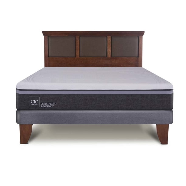 Cama Europea Europea Ortopedic Advance 2P Bn Respaldo New 2 Plaza Base Normal