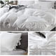 thumbnail image 4 of Funda de edredón annadaif blanca de tamaño completo con 2 fundas de almohada, 4 of 6