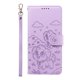 thumbnail image 2 of Funda Cartera para iPhone 15 Pro Perro Cachorro Grabado con Tarjetas Soporte Correa Morado, 2 of 6