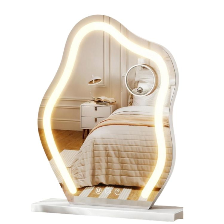 Pitaya - Espejo Led Para Tocador 43,43 X 56,89 Cm Blanco