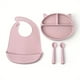 thumbnail image 1 of Mother And Baby Supplies, Toddler Plates, Silicone Infant And Toddler Eating Set, Cat Design 3/4/5pcs Set, Baby Silicone Cutlery, Toddler Eating Cutlery, Dividers Under Plates With Suction Cups To Pre, 1 of 3