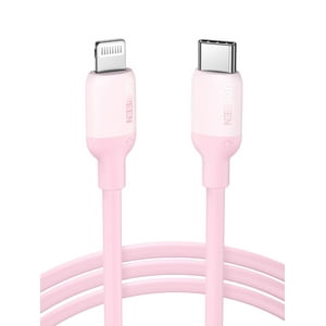 Ugreen - Cable Usb-C A Lightning (Iphone) 1Mt Modelo Us387 Certificado Rosado