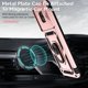 thumbnail image 2 of Funda Resistente Anillo Soporte Motorola Moto G Power 2021 Privacidad Cámara Montaje Magnético Oro rosa, 2 of 5