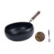 thumbnail image 2 of Iron Wok Universal Sautee Con Many Many Bottom Bot Para La Cubierta De Vidrio De Cocina En El Hogar, 2 of 5