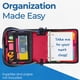 thumbnail image 4 of Carpeta con cremallera Case-it Mighty Zip Tab School D-146 roja, 4 of 4