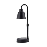 Magideal - Lámpara De Mesa Con Calentador De Fusión De Cera, Luz Nocturna Junto A La Cama, Lámpara De Vela Para Velas En Tarro, Decoración De Dormitorio Y Sala D Negro