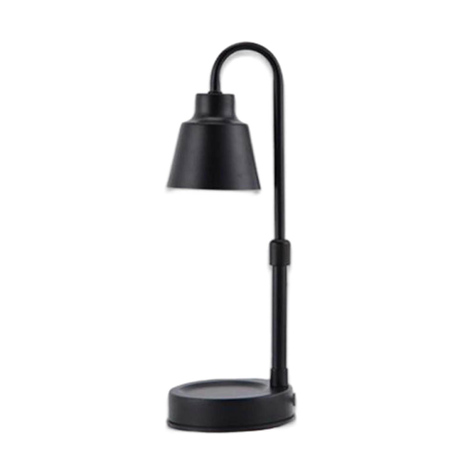 Magideal - Lámpara De Mesa Con Calentador De Fusión De Cera, Luz Nocturna Junto A La Cama, Lámpara De Vela Para Velas En Tarro, Decoración De Dormitorio Y Sala D Negro