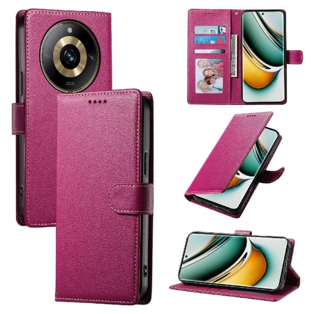 Funda para FOXDOCK Realme 11 Pro 5G– Cuero Premium, 3 ranuras para tarjetas, Protección contra impactos