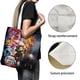 thumbnail image 3 of Mugen Train Bolso de tela con estampado de lienzo para mujer, bolsa de compras reutilizable y estética, con cremallera interior, regalo para mujer,40*45cm., 3 of 6