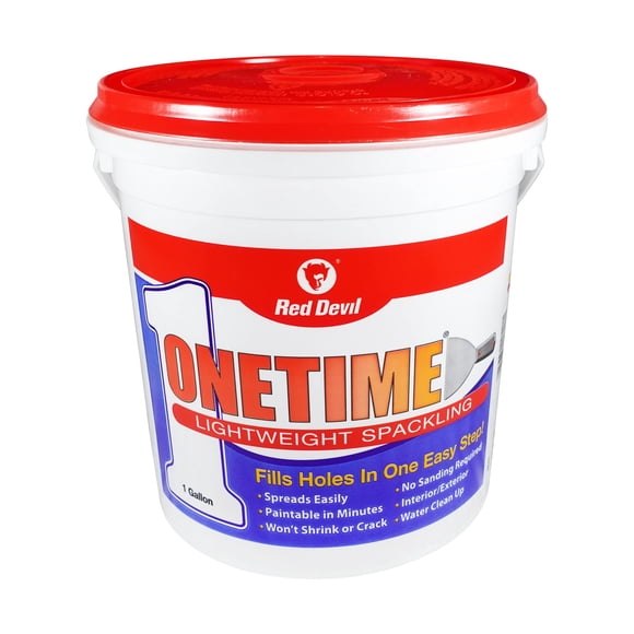 Spackle Wall Repair Red Devil 0541 ONETIME 3,78 L, color blanco