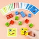 thumbnail image 5 of 64pcs Juego De Puzzle Cubos Didáctico Expresiones Y Emociones, 5 of 7