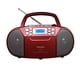 thumbnail image 2 of Toshiba ty-ckm39 (r) mp3 mp3 cassette boombox con estéreo AM/FM e entrada aux Metallic Red, 2 of 2