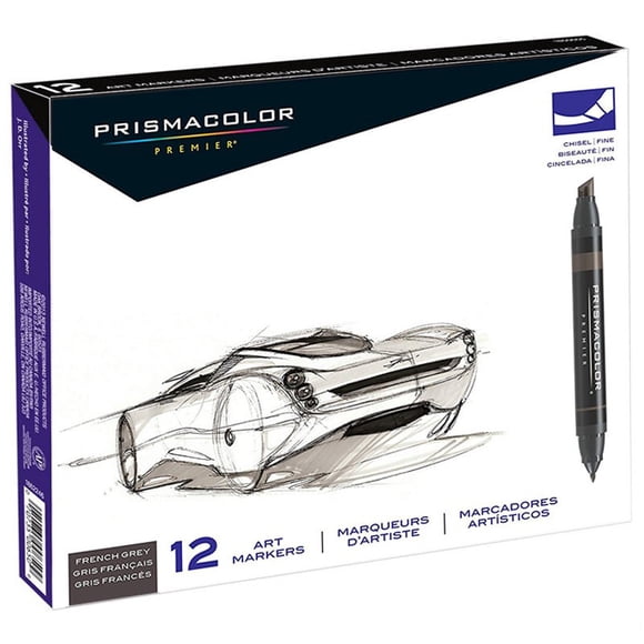 Marcadores Prismacolor Premier 12 Set Gris Frances