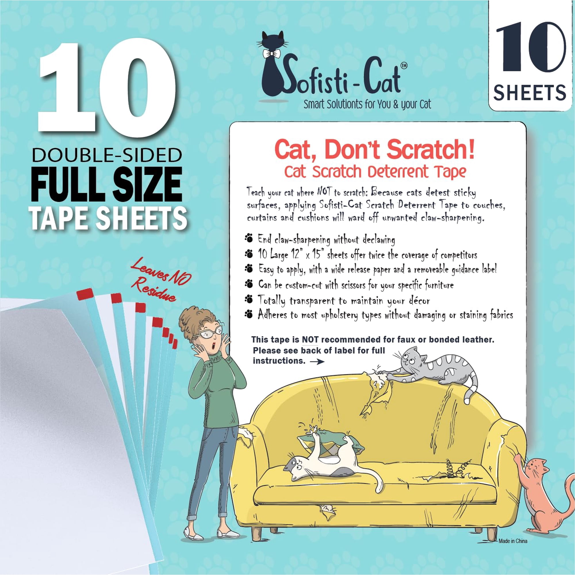 Cinta Antiarañazos Cat Sofisti-cat 10 De Doble Cara