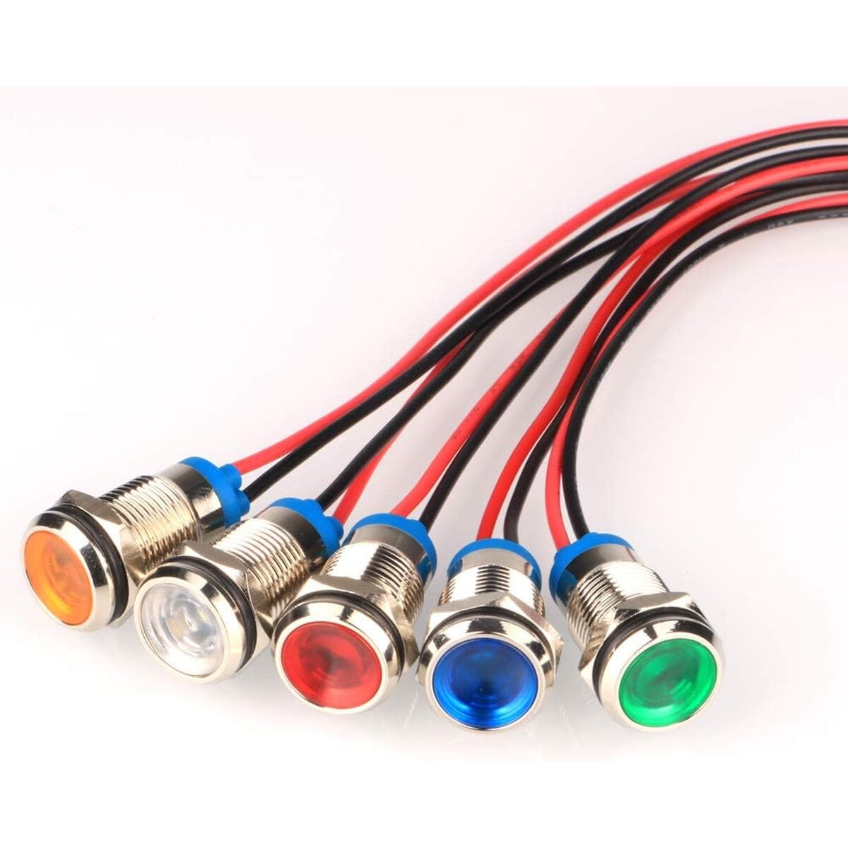 Luz Indicadora Led Gebildet 10mm 1224v Multicolor 5un