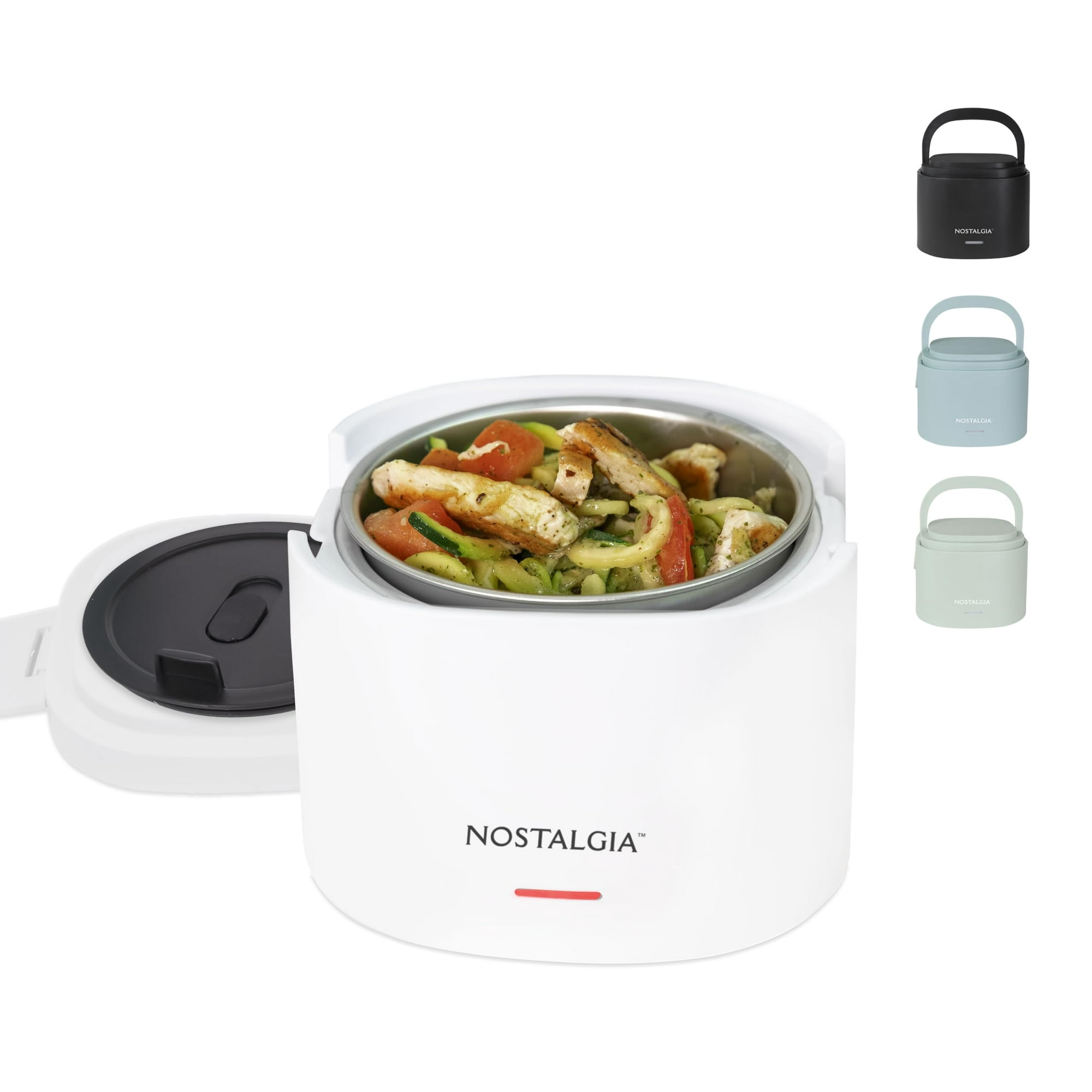 Lonchera Eléctrica Con Calefacción Nostalgia, Portátil, 600 Ml, Color Blanco