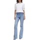 thumbnail image 2 of INSPIRE CHIC Tops de verano para mujer con mangas cortas abullonadas, cuello redondo, camisas con diseño calado, túnicas sueltas XS Blanco, 2 of 6