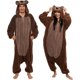 thumbnail image 1 of Funziez Sherpa Bear Adult Onesie Animal Halloween Costume, 1 of 3